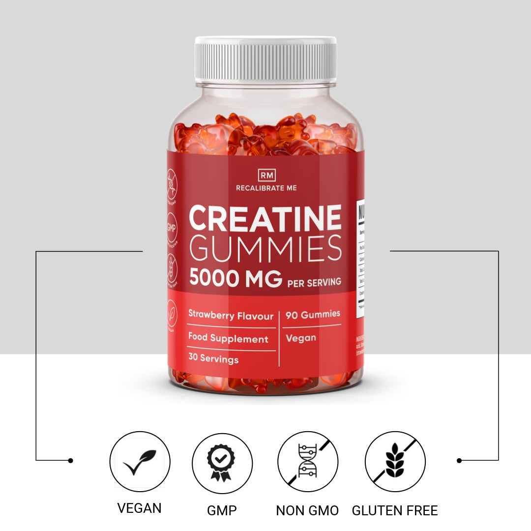 Creatine Gummies 5000MG (Strawberry Flavour) - Creatine Monohydrate