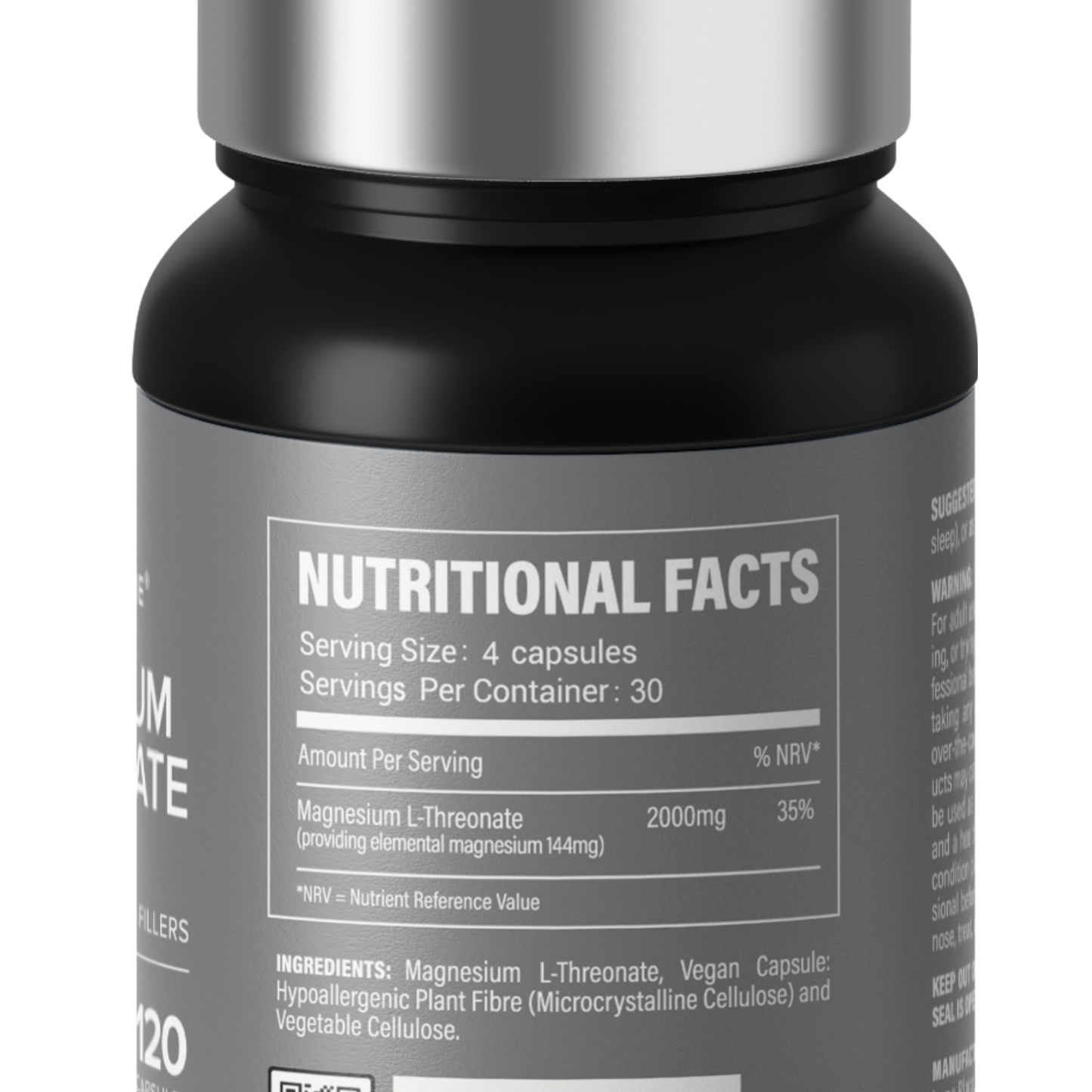 Magnesium L-Threonate | Memory & Focus | 2000mg